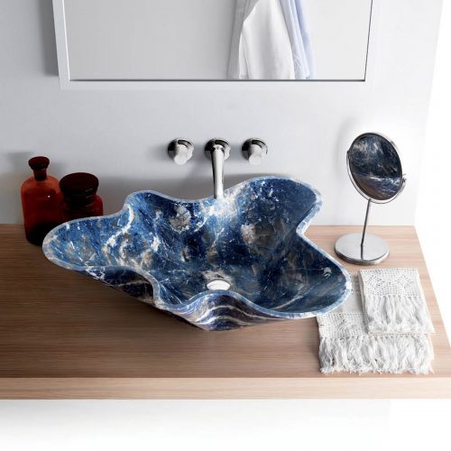 West One Bathrooms –  Nabhi Bowl 1  Blue Sodalite (5)