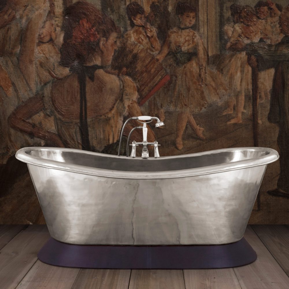 Bateau Bath in Polished Nickel