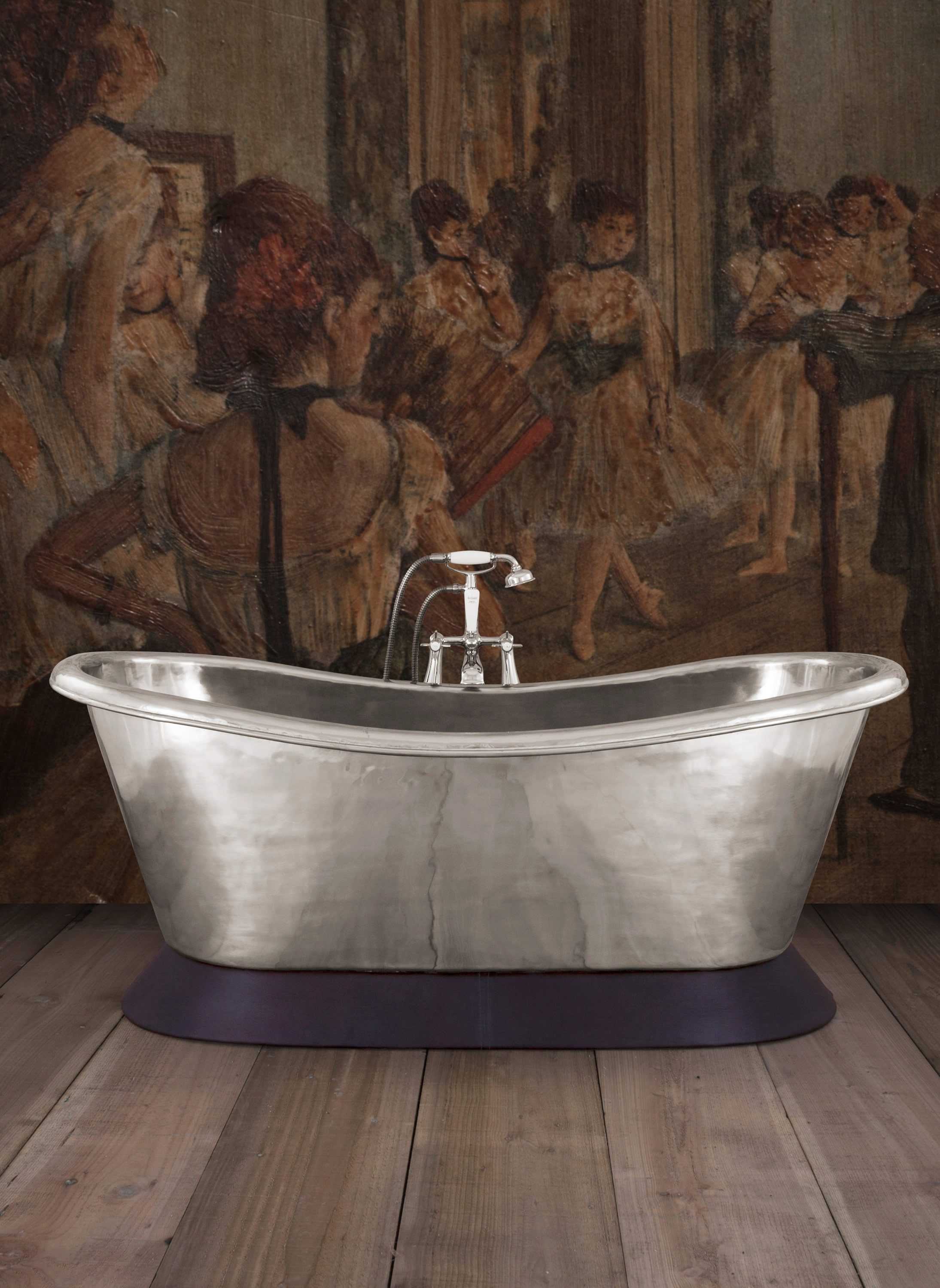 Bateau Bath in Polished Nickel