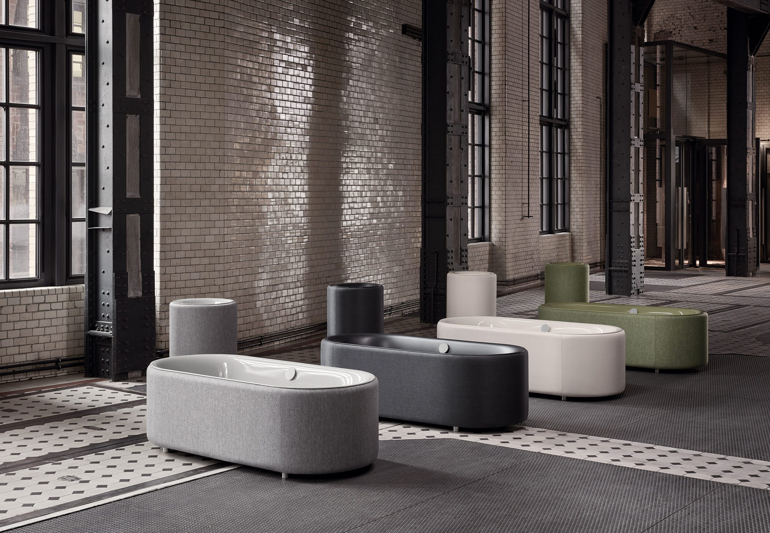 BetteLux Oval Couture White, Carbon and Ivory