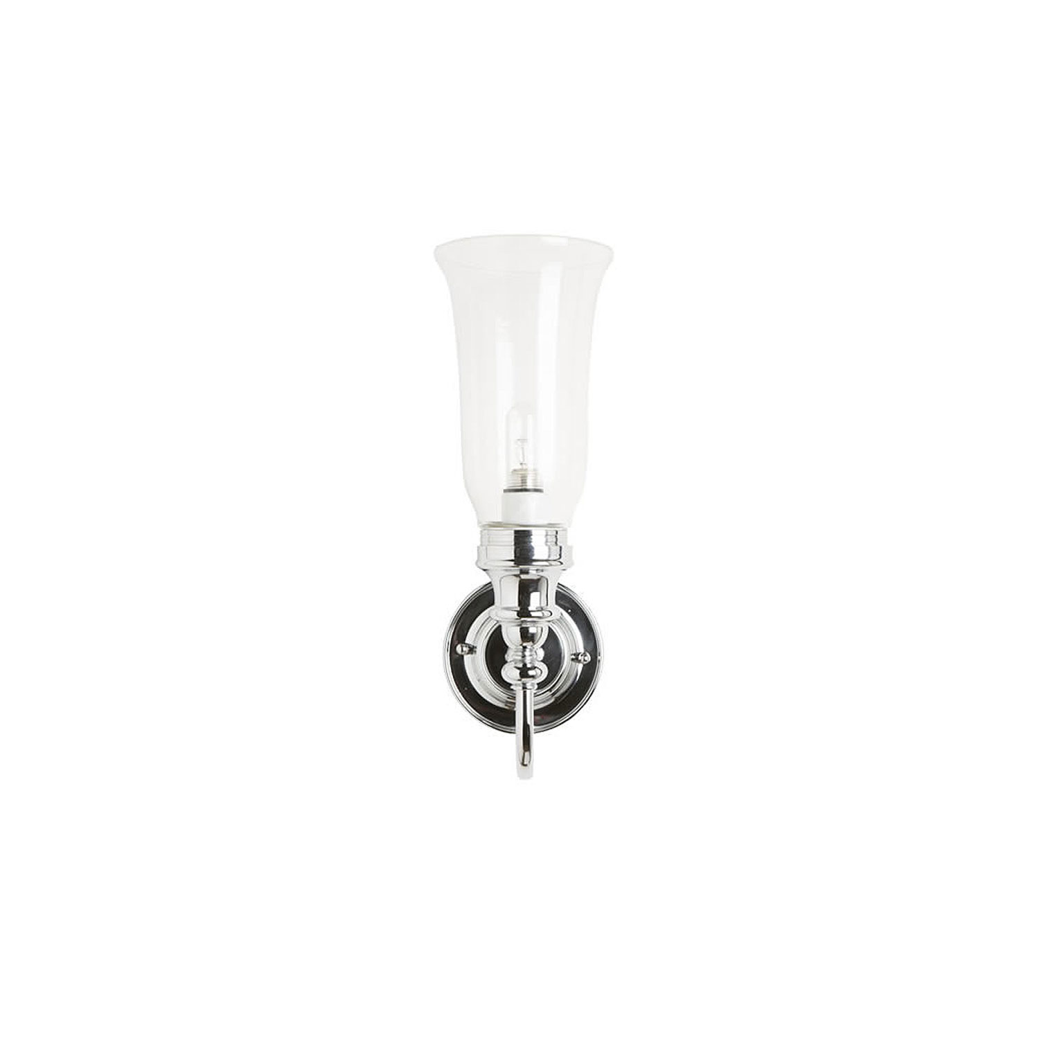 Glass Vase Wall Light via West One Bathrooms