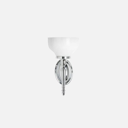 west one bathrooms ornate light with glass cup shade 1