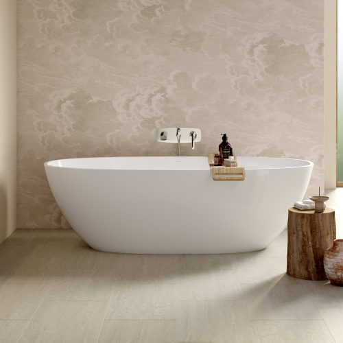West One Bathrooms – Terrassa Quarrycast white Lifestyle5
