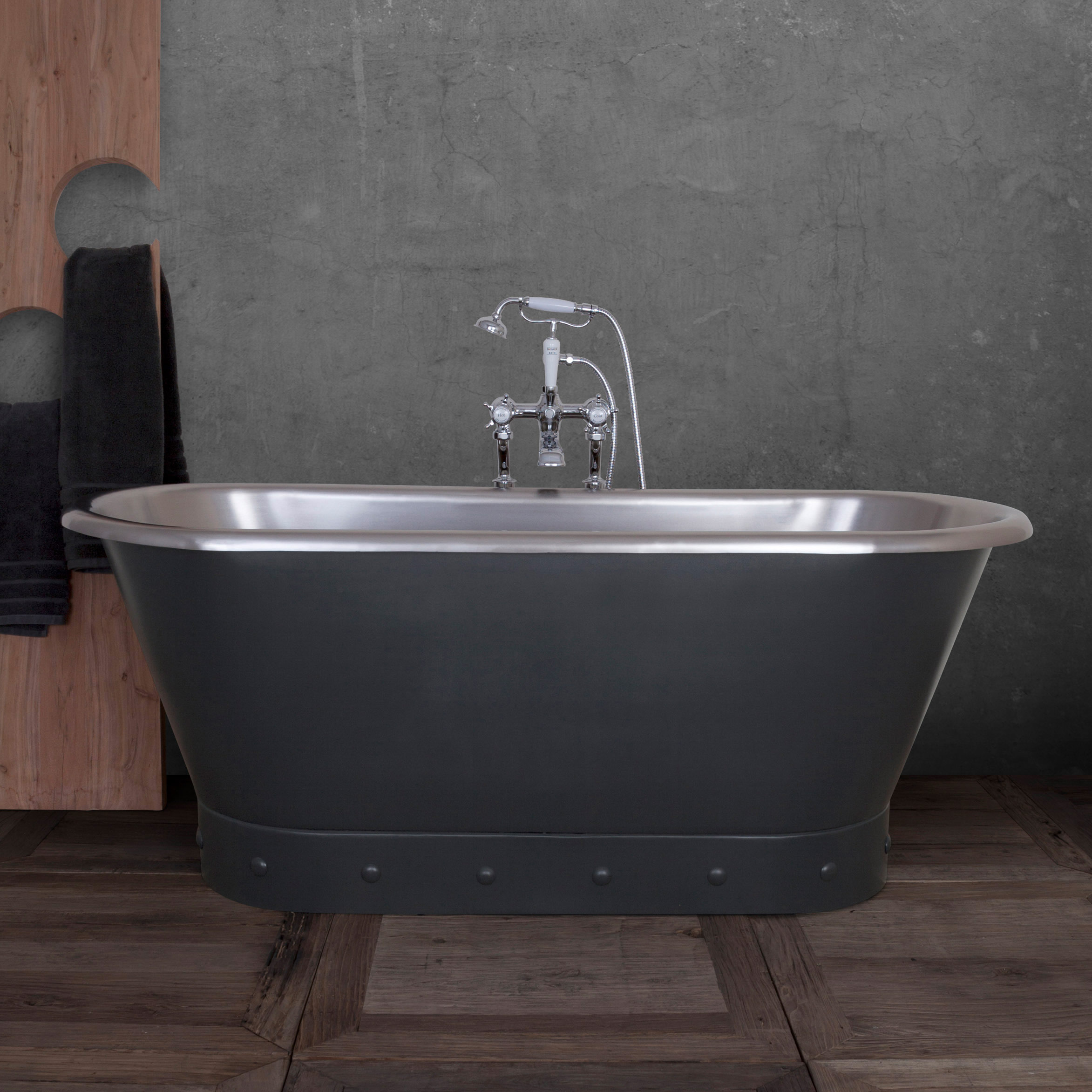 Torino Bath in Charcoal Lifestyle
