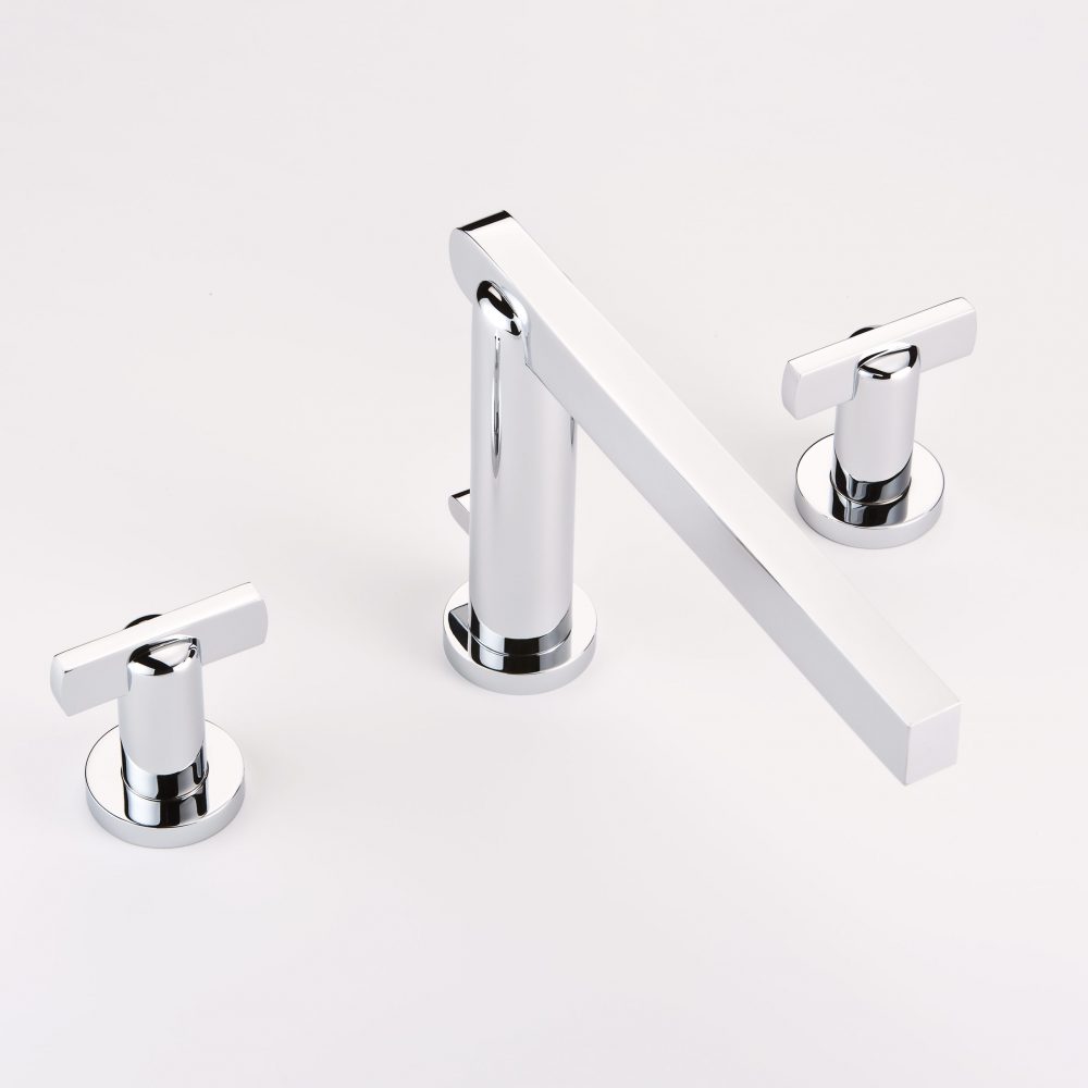 LDR 011 8000 Double Handle Tub and Shower Faucet Chrome