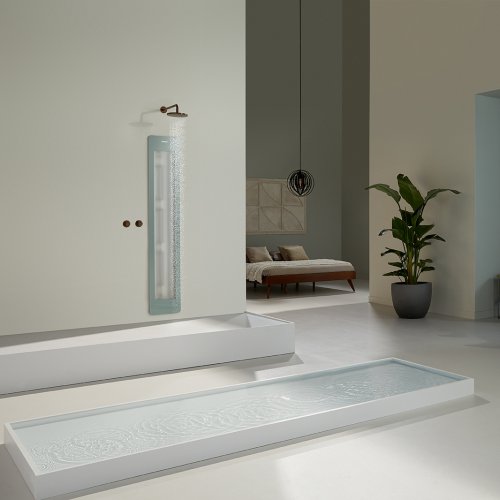 West One Bathrooms – Sunshower ONEPLUS L Organic Grey inbouw UIT set