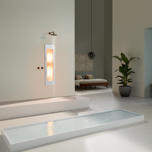West One Bathrooms – Sunshower ONEPLUS M White inbouw IR set