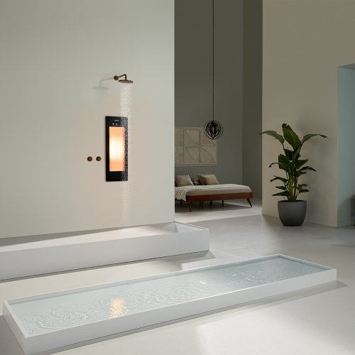 West One Bathrooms – Sunshower ONEPLUS S Black inbouw IR set