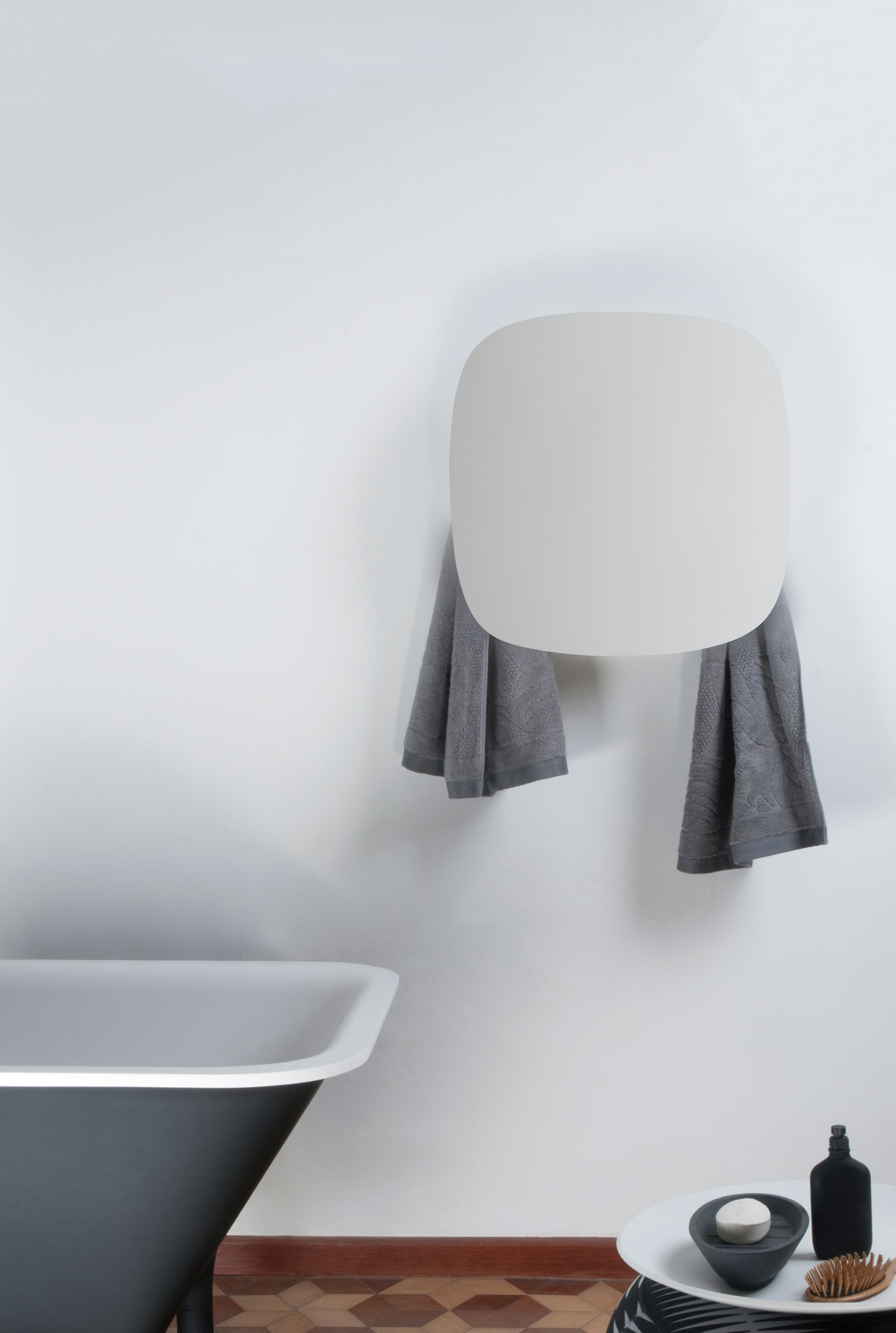 Square Towel Warmer via west one bathrooms