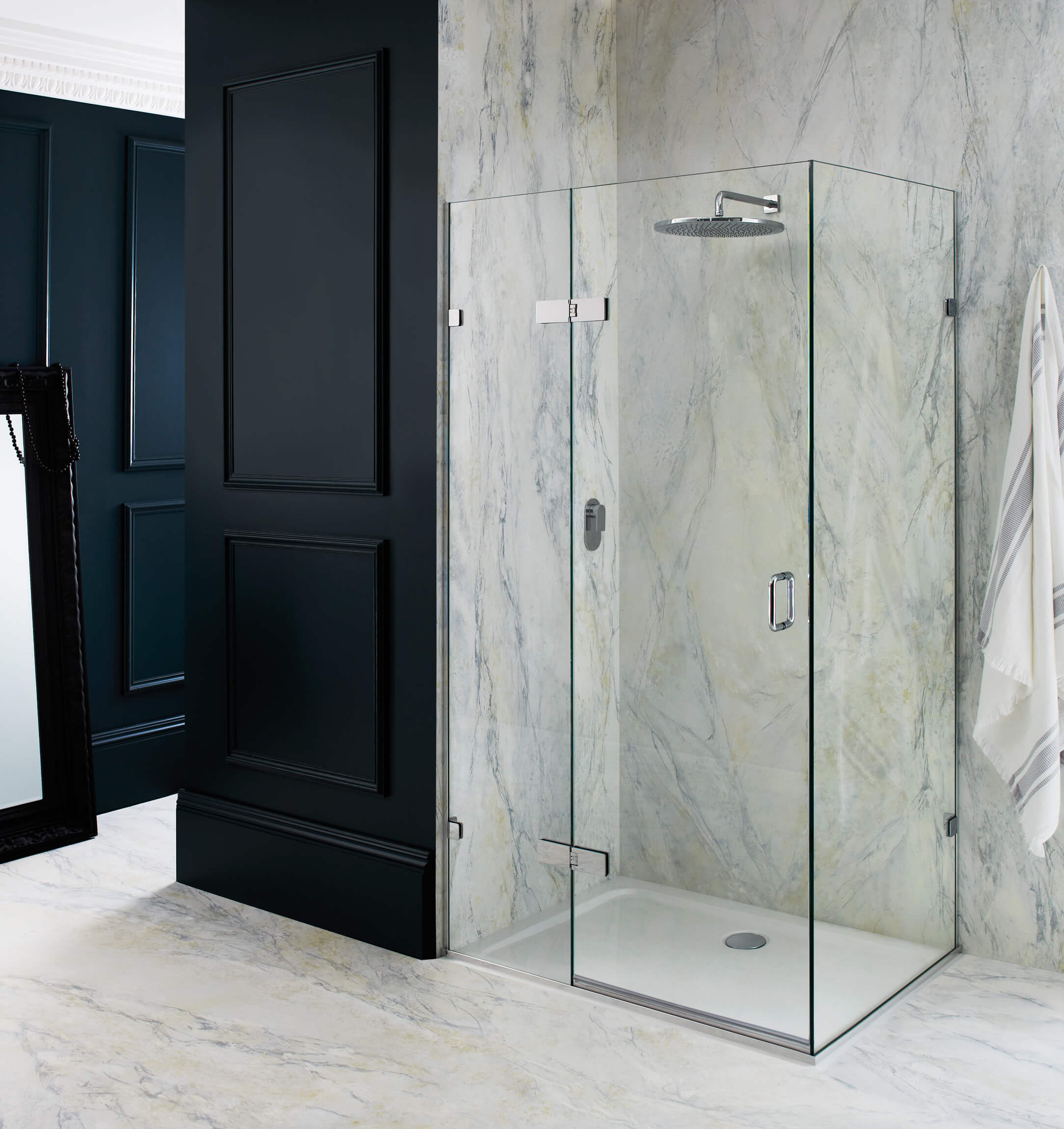Frameless Portofino via West One Bathroms