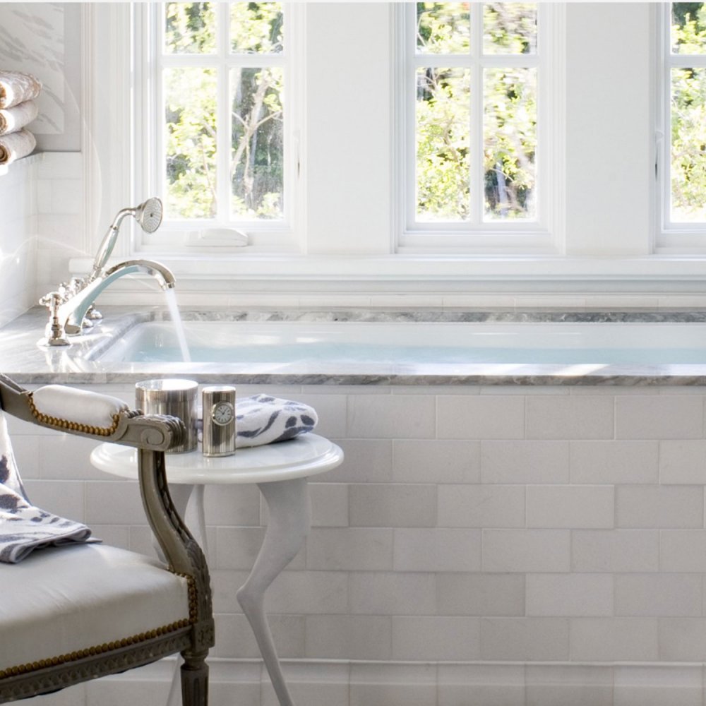 White Thassos by Ann Sacks, via West One Bathrooms