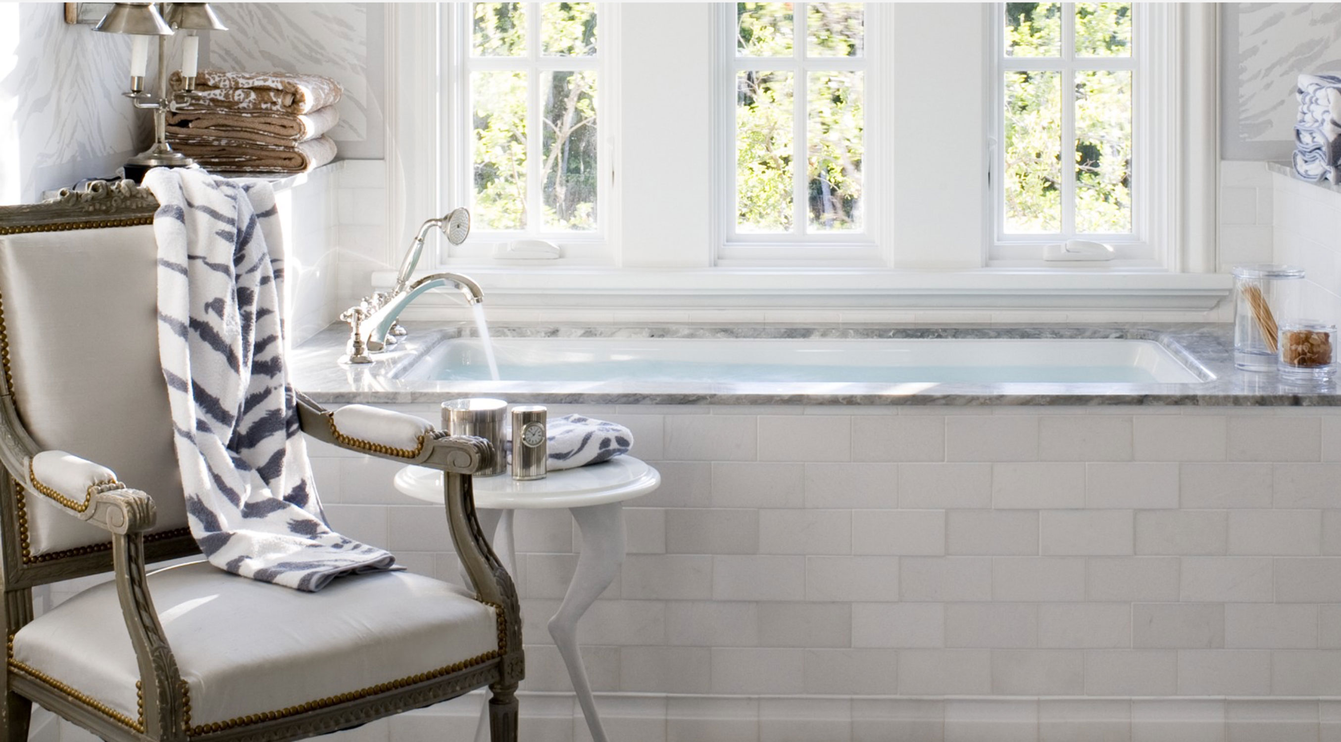 White Thassos by Ann Sacks, via West One Bathrooms