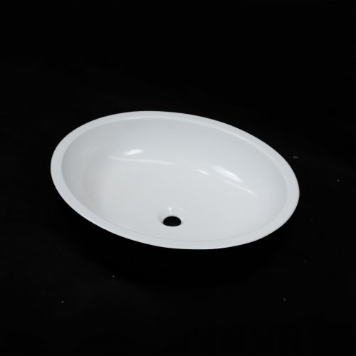 West One Bathrooms Galassia midas surface basin 620×500 black white
