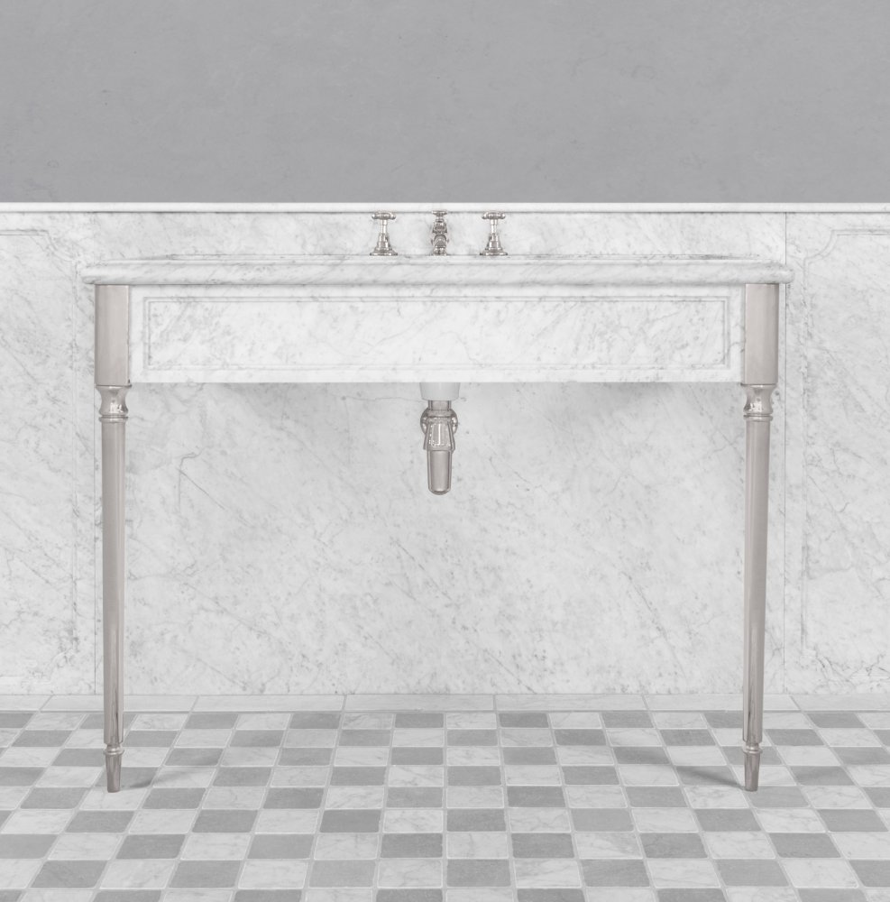 West One Bathrooms Marble console Edwardian LB 6334 WH