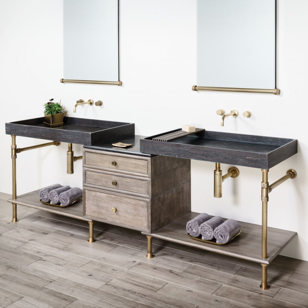Elemental Double Vanity via West One Bathrooms