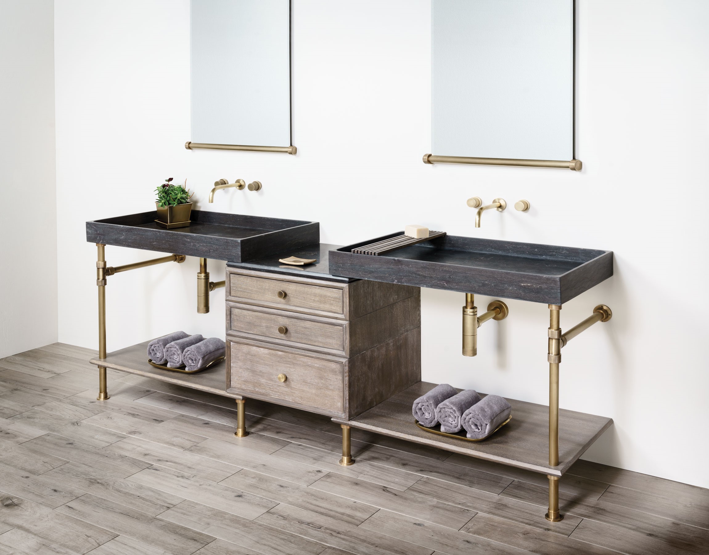 Elemental Double Vanity via West One Bathrooms
