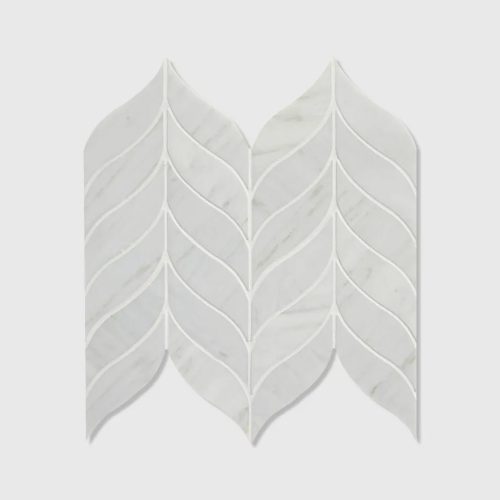 mizu zen marble mosaic leaf 1