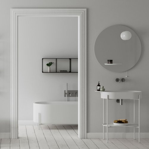 West One Bathrooms EXT STAND WHITE