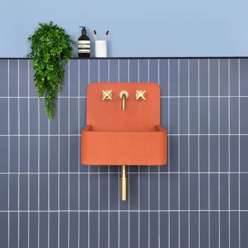 West One Bathrooms Kast Concrete Basins – Elm Mini – Ember   Tiles by Mandarin Stone 01