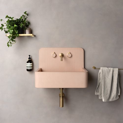 West One Bathrooms – Kast Concrete Basins – Elm – Peach – 4×5 b