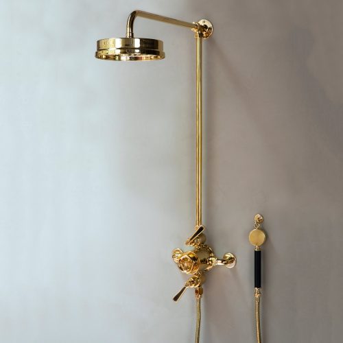 West One Bathrooms – Lefroy Brooks Ten Ten Polished Brass Kiln Room TT 8742 Lifestyle B HR