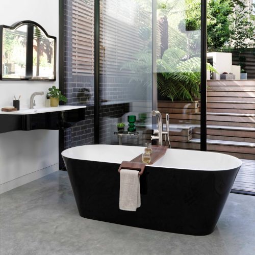 West One Bathrooms – Vetralla 1650 RAL9005 Jet Black Lifestyle1