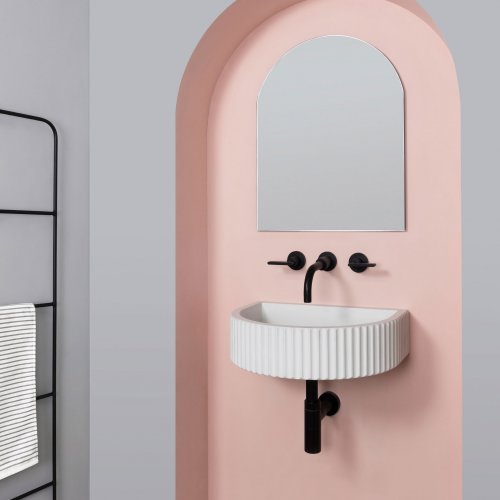 West One Bathrooms Kast Concrete Basins – Luna – White