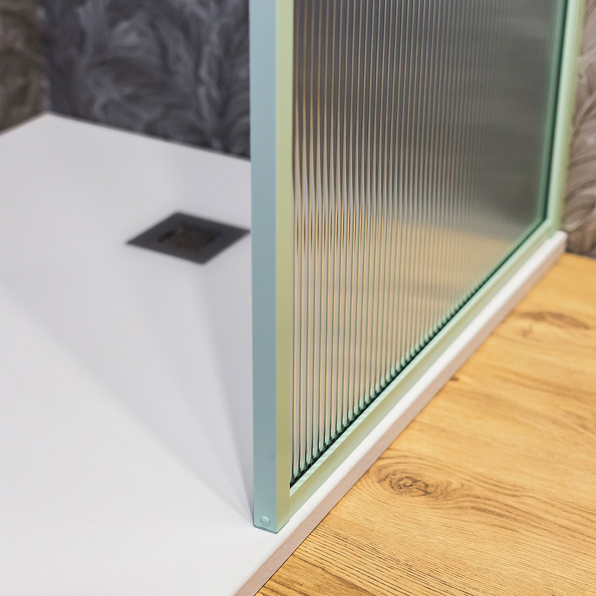 Fluted Glass Deco Collection Wet Room Panels