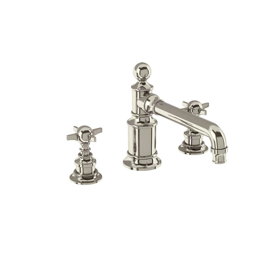 Lefroy Brooks RH1172 Belle Aire 3 hole bath filler wall mounted ANTIQUE