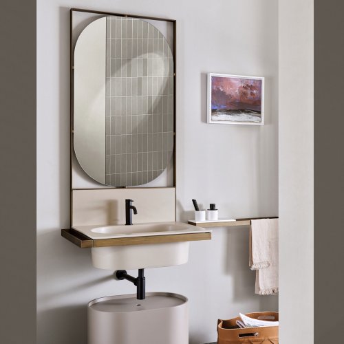 West One Bathrooms Elle ovale pouf salone del Mobile 2022 09