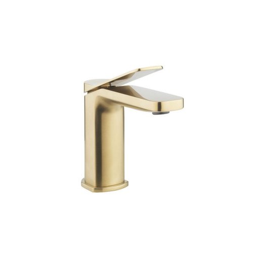 West One Bathrooms Crosswater Glide basin mixer in brushed brass 01