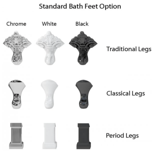 westonebathrooms bateau bath leg options