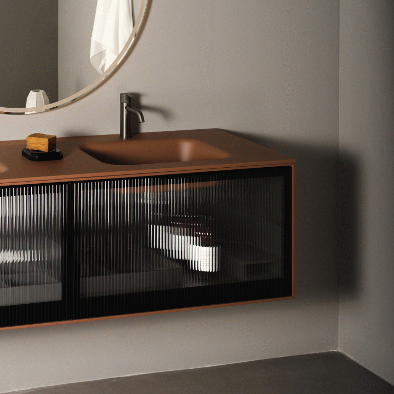 Fluted Glass Bathroom Inspiration