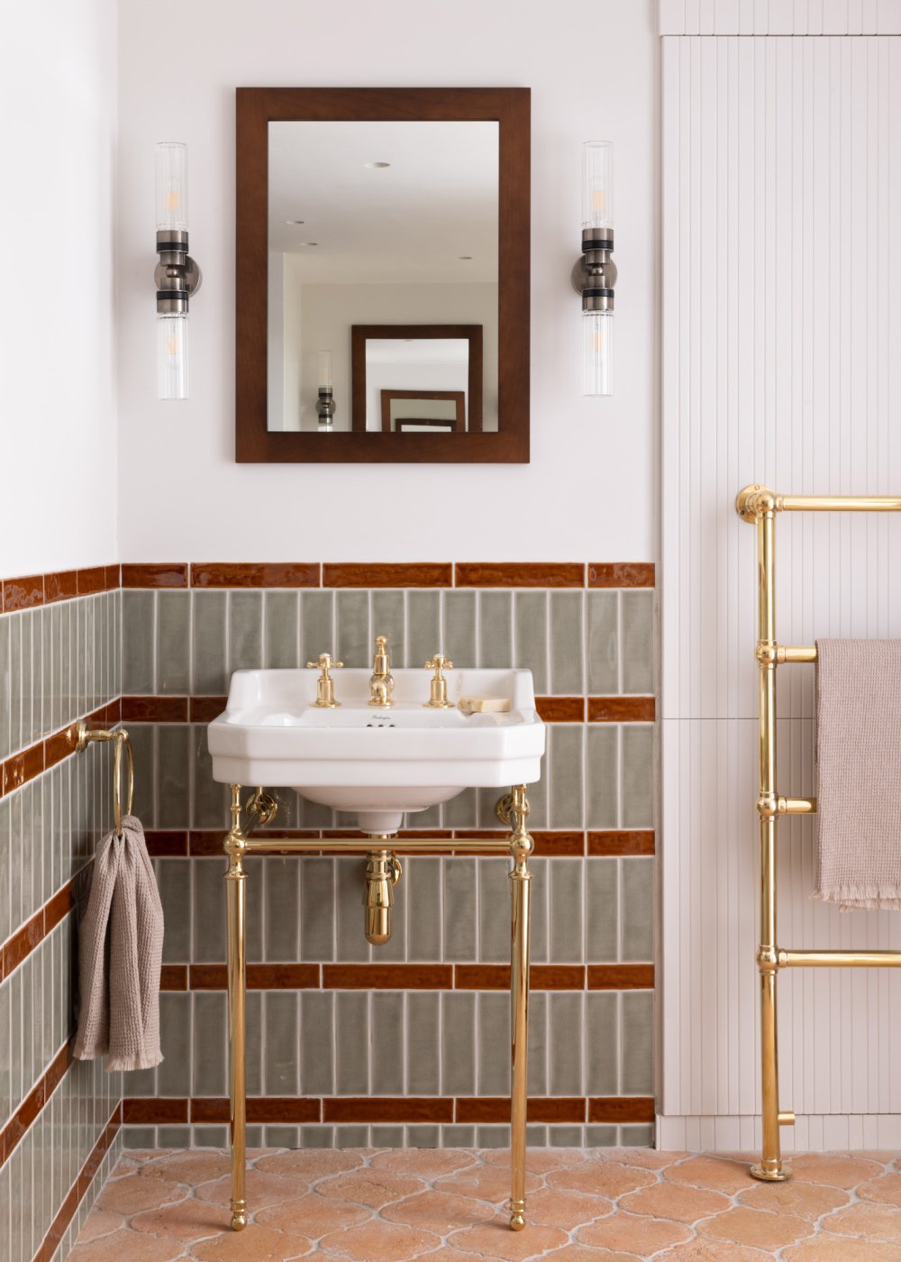 Terracotta Tiles in the Bathroom Bathroom Inspiration