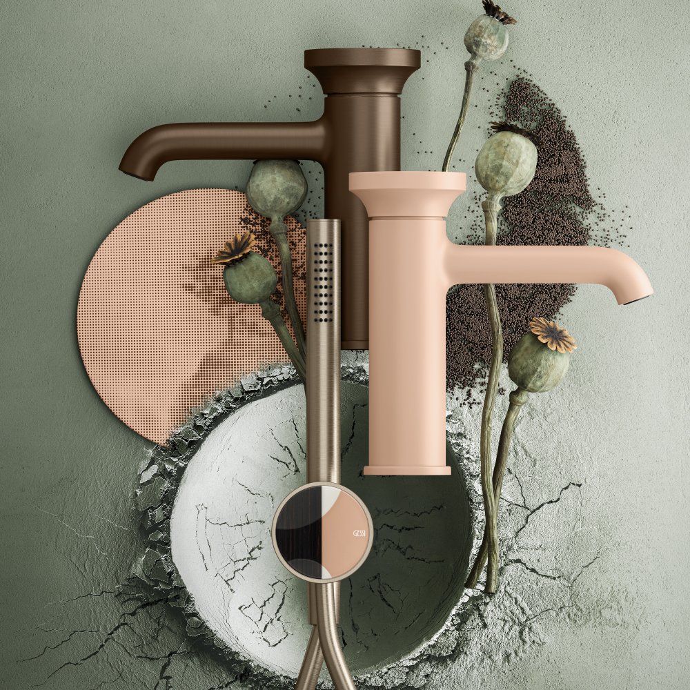 Coloured Brassware | Bathroom Inspiration