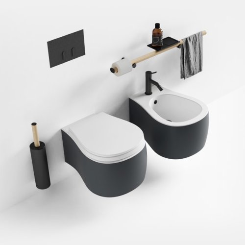 West One Bathrooms – Pear WC bidet Grigio R