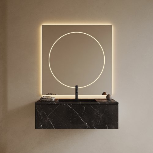 West One Bathrooms Comercial Set 1 View 003 Negro Marquina Marble