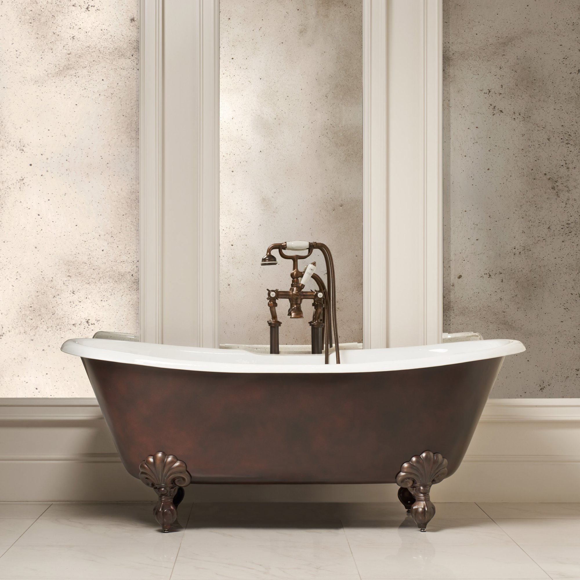 Admiral Copper Effect Bath Baths
