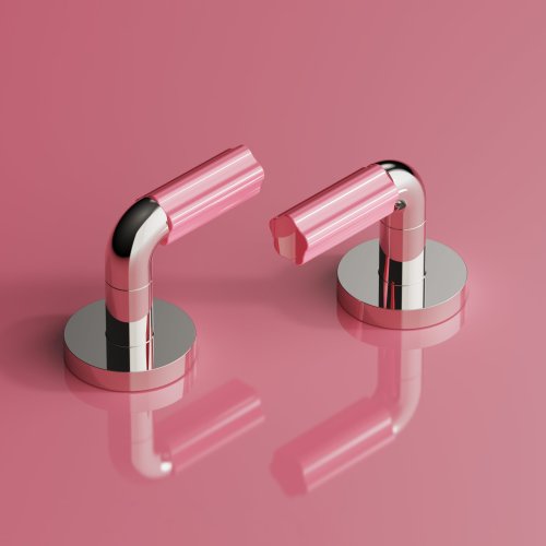 West One Bathrooms FP5 full color handles x pink