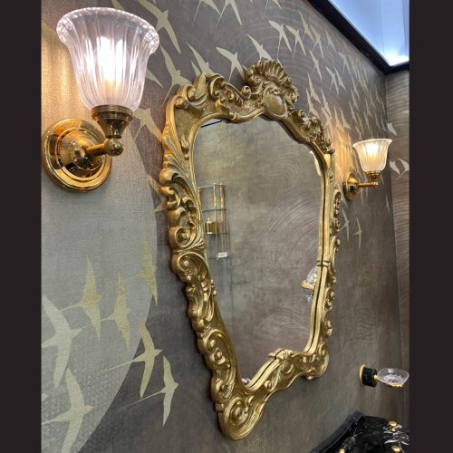 West One Bathrooms Clearance Gold mirror1