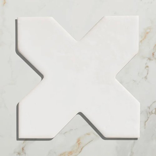 West One Bathrooms – fez riad porcelain cross white 3