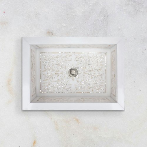 West One Bathrooms Floral Inset Rectangular 01