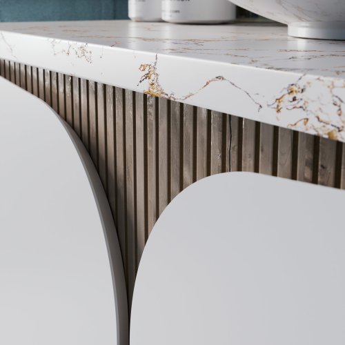 West One Bathrooms Set 5 Cameo – Close up Tambour