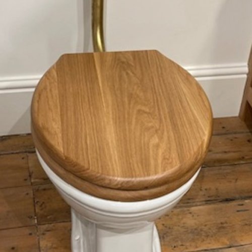 West One Bathrooms Thomas Crapper Classic Oak Seat, Clearance