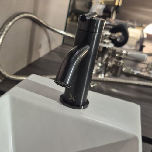 West One Bathrooms  Beck Basin White with Slate tap