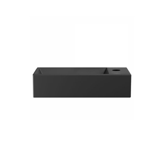 West One Bathrooms Beck Matt Black 450 07