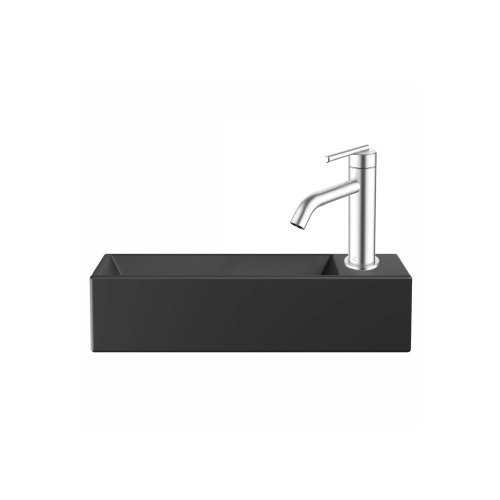 West One Bathrooms Beck Matt Black 450 08