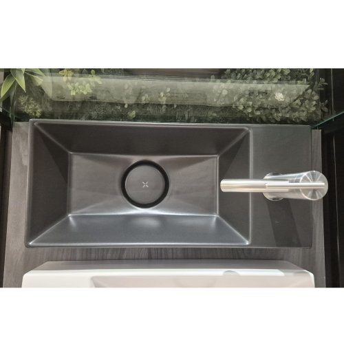 West One Bathrooms Beck Matt Black 450 09