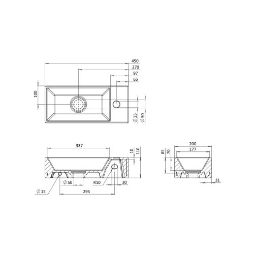 West One Bathrooms Beck White Set 03