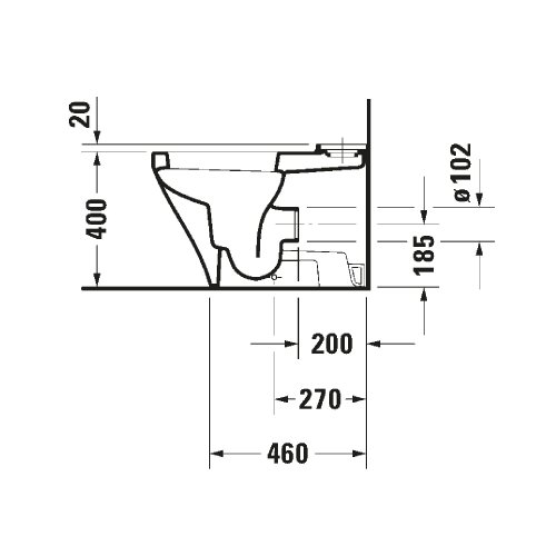 West One Bathrooms Duravit Durastyle close coupled toilet with Seat 04 Tech